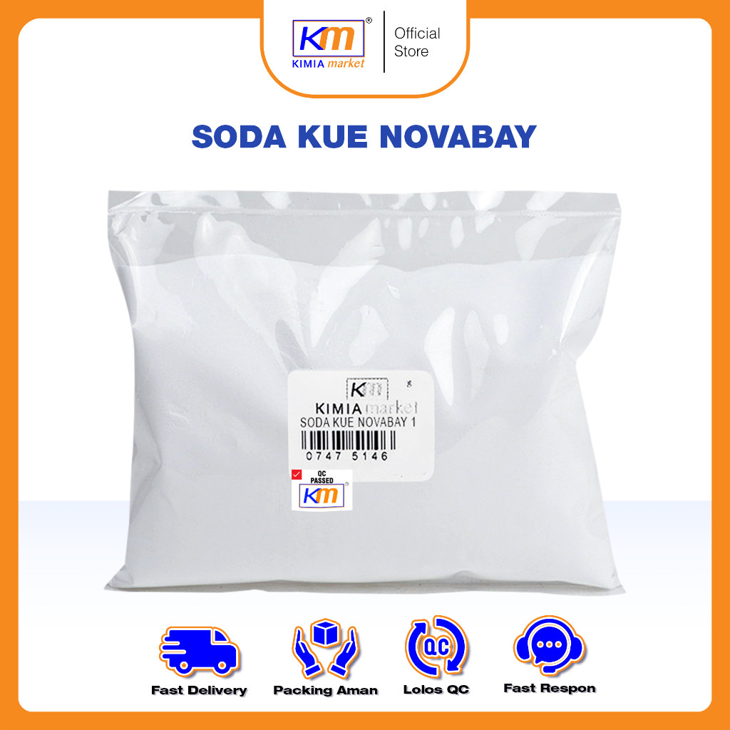 

Baking Soda Novabay 1kg / Baking soda Malan / Soda Kue / Sodium Bicarbonate ex Novabay Singapore 1kg / Pengembang Kue