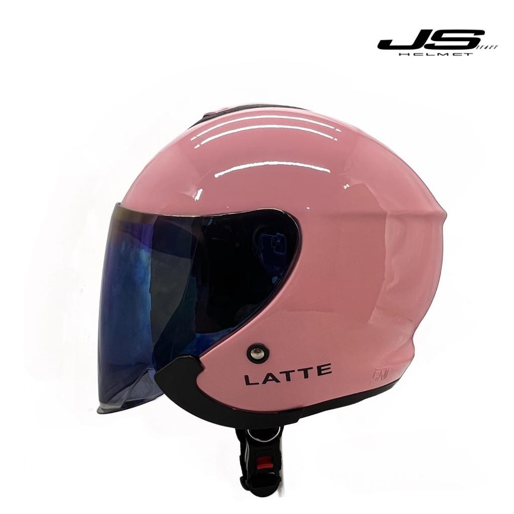 Helm JS LATTE Warna SOLID SNI/Helm Cantik/Helm Cewek/Helm Pria/Free Stiker Helm