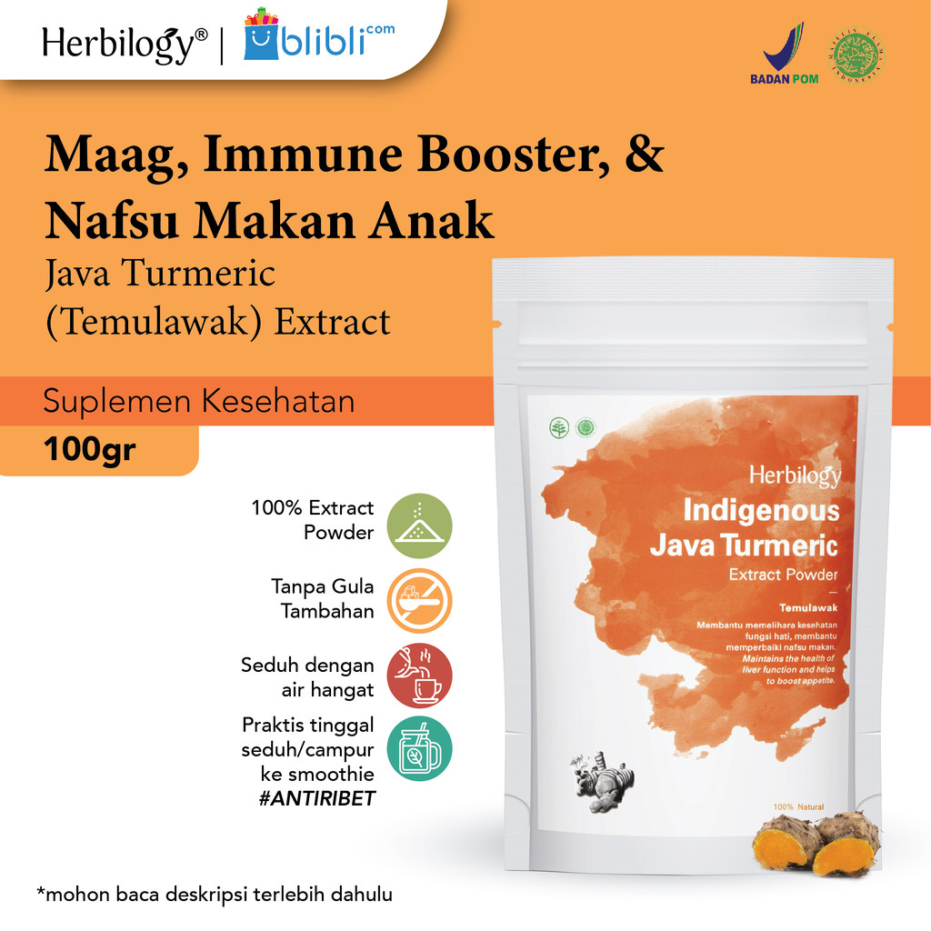 

Herbilogy Java Turmeric (Temulawak) Extract Powder (100g)