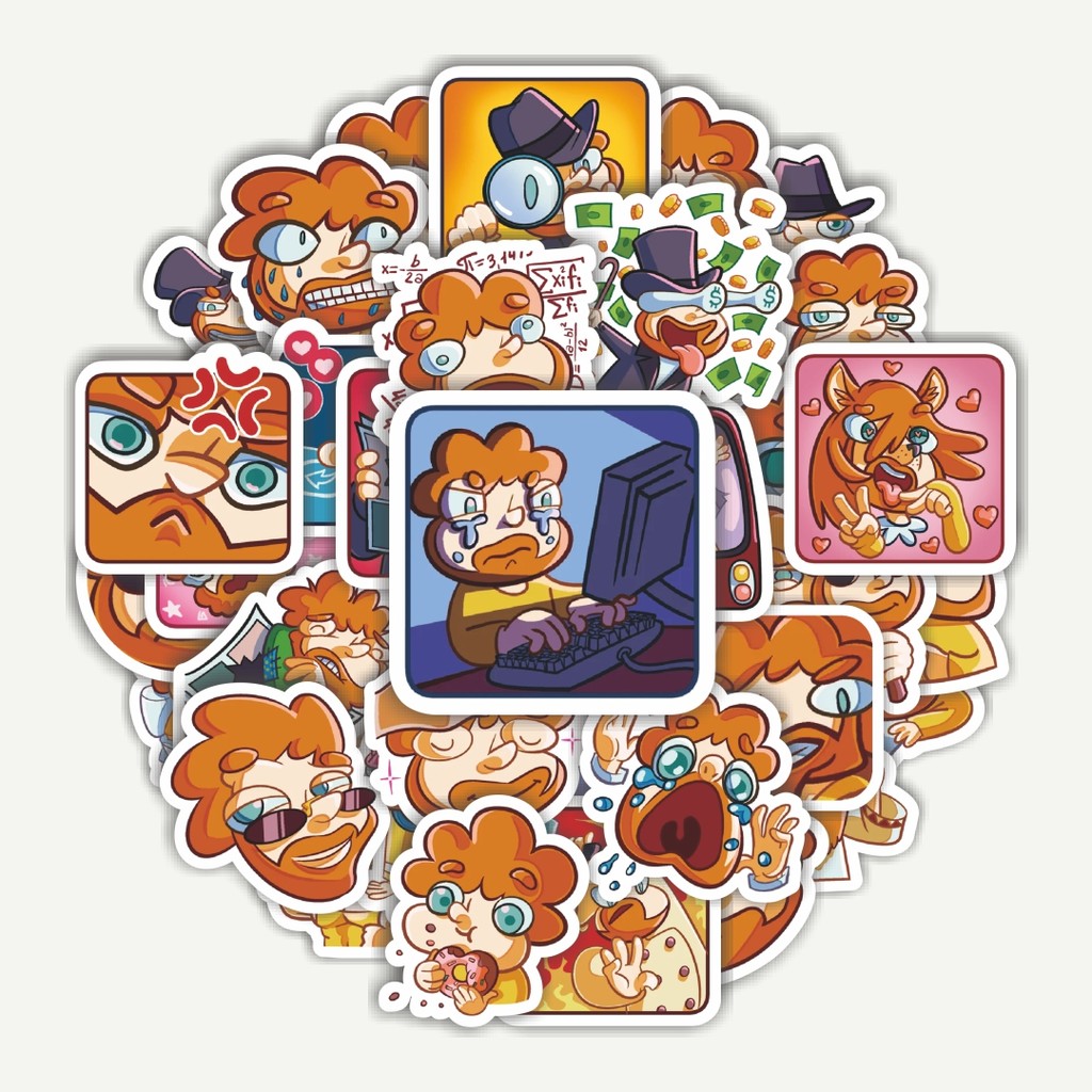 

Sticker Pack Stiker Kartun Just Slavik | Sticker TUMBLR | Stiker LAPTOP KOPER HELM