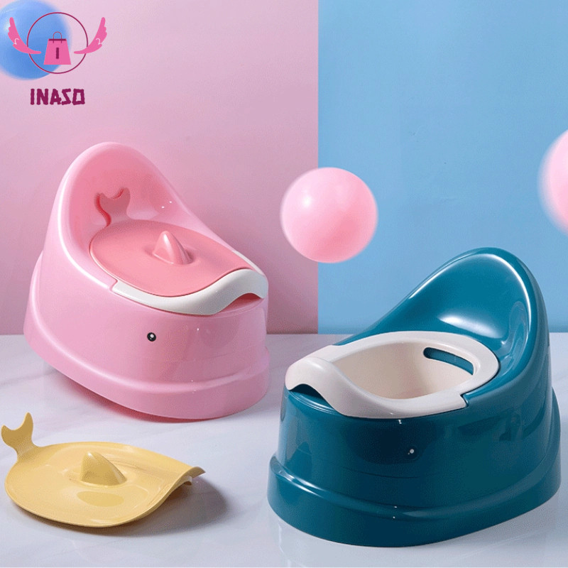 Promo INASO Baby Potty Training Pispot Anak Pispot BAB Dudukan Toilet Portable Pispot HSB716