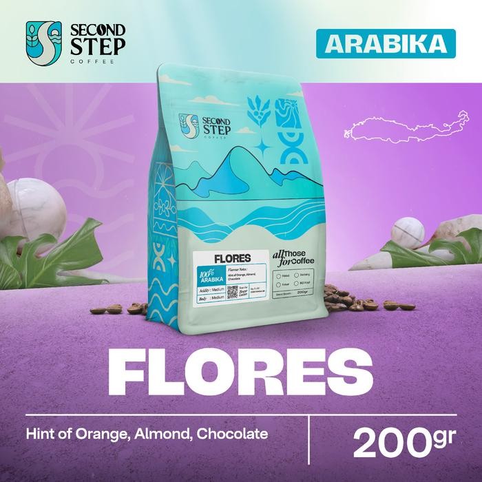 

PROMO Kopi Arabika Flores Arabica Coffee Roast Beans 200gr Coffe Biji Bubuk - Biji Kopi