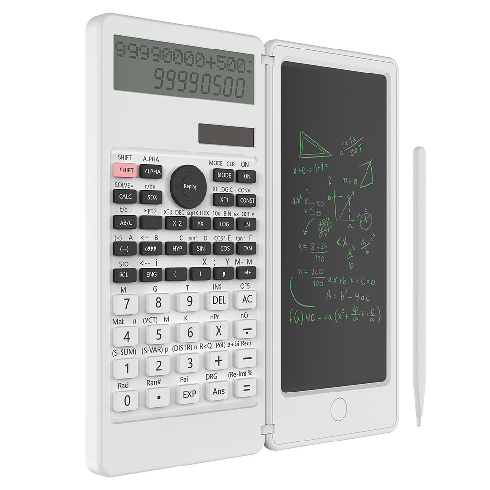 

401 Functions Solar Scientific Calculator With 6 inch Writing Tablet PK 991MS 991ES Engineering Financial Professional Computing