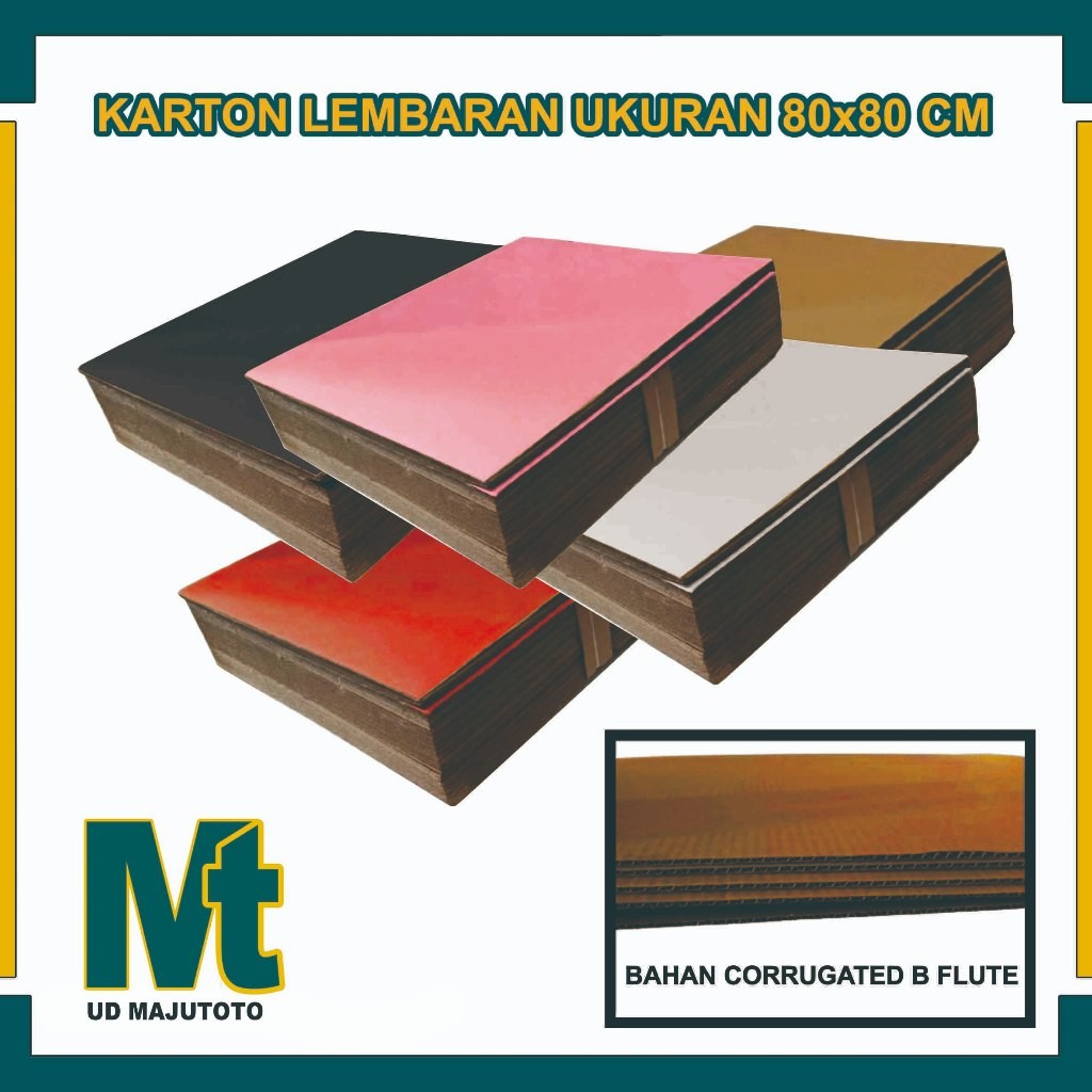 

(PAKET 50PCS) 80x80 cm, 92x87 Karton Lembaran / Custom Ukuran