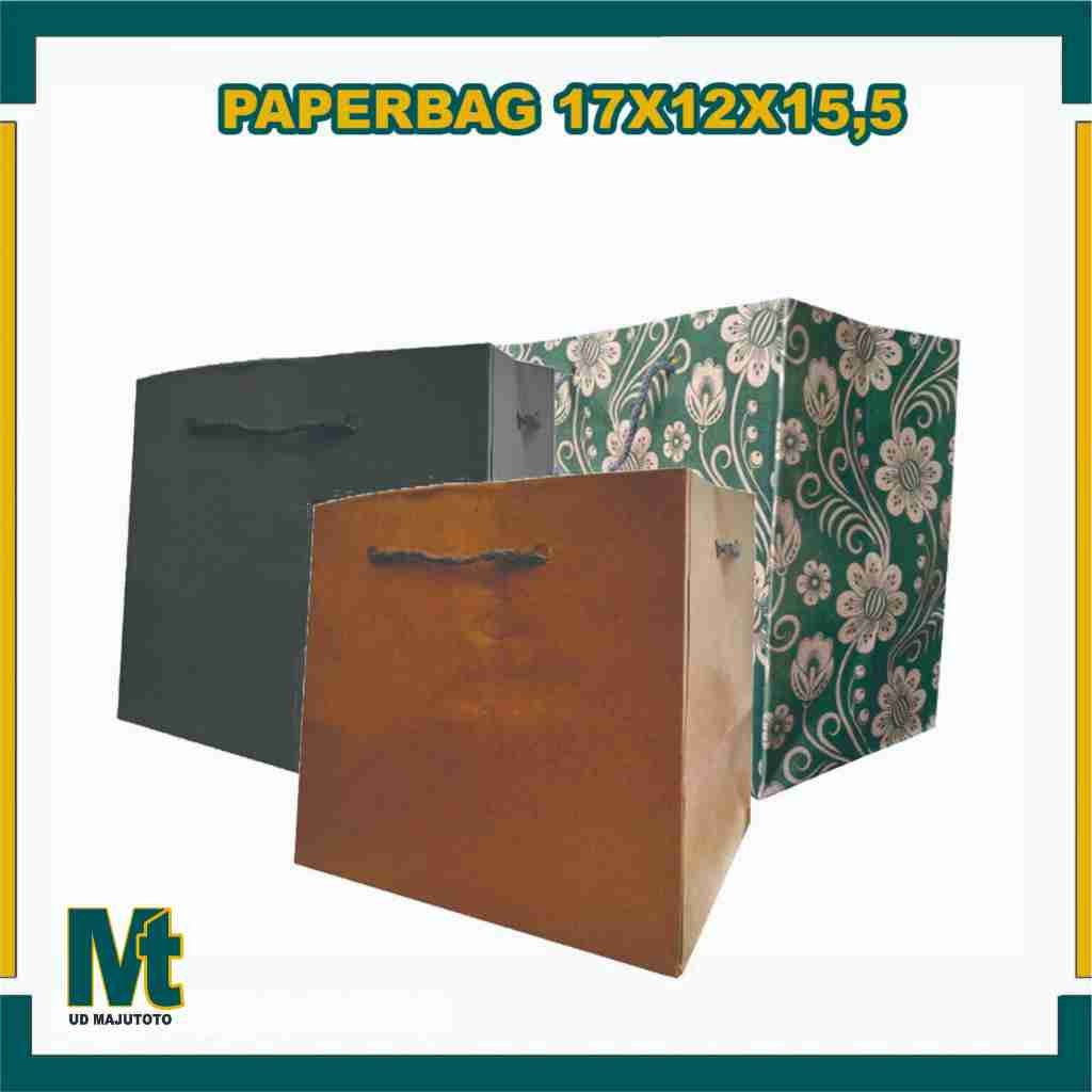 

Paper Bag R3 Ukuran 17X12X15,5 Cm (PAKET 12 PCS) / Tas Kertas / Tas Kado / Tas Souvenir / Tas Donat