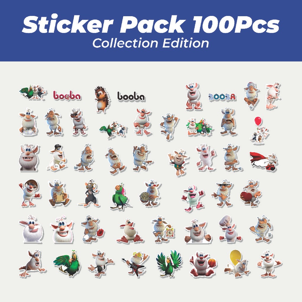

Hot Stiker Kartun Booba Lucu Anti Air Stikers Berperekat Waterproof Sticker Decal Buat Motor Helm Buku Journal Koper Casing HP Laptop Botol Minum