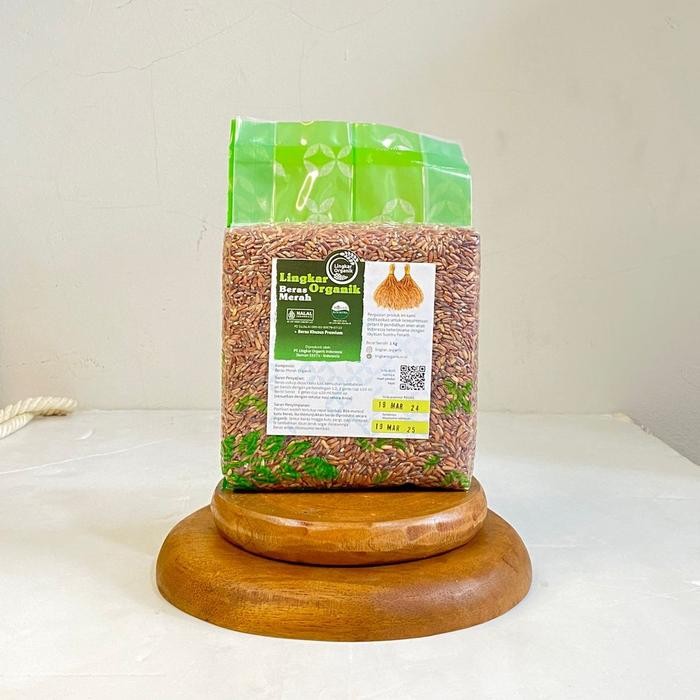 

Lingkar Organik BERAS MERAH PACK 1KG/ Tanpa Pengawet