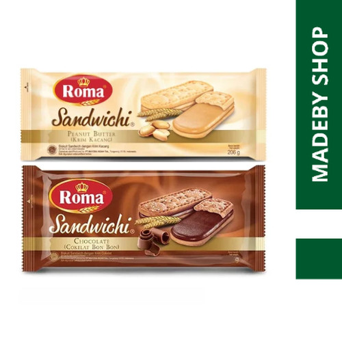 

BISKUIT ROMA SANDWICH COKLAT & PEANUT