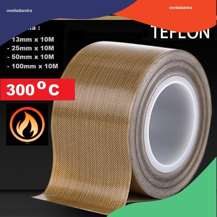 Teflon Tape Kain Kertas Isolasi Anti Panas Tahan Press Sealer Baking