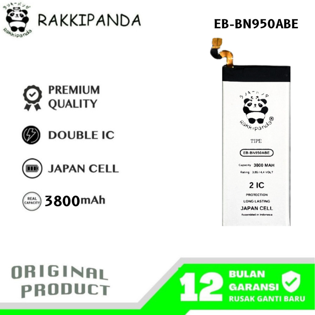 RakkiPanda - EB-BN950ABE Samsung Note 8 SM-N950F Batre Batrai Baterai