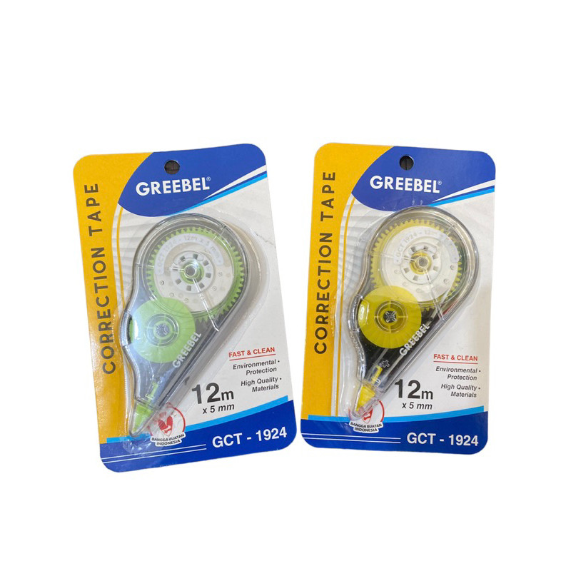 

Correction Tape Greebel 12M - Tip X Pita - Tip Ex Roll (pcs)