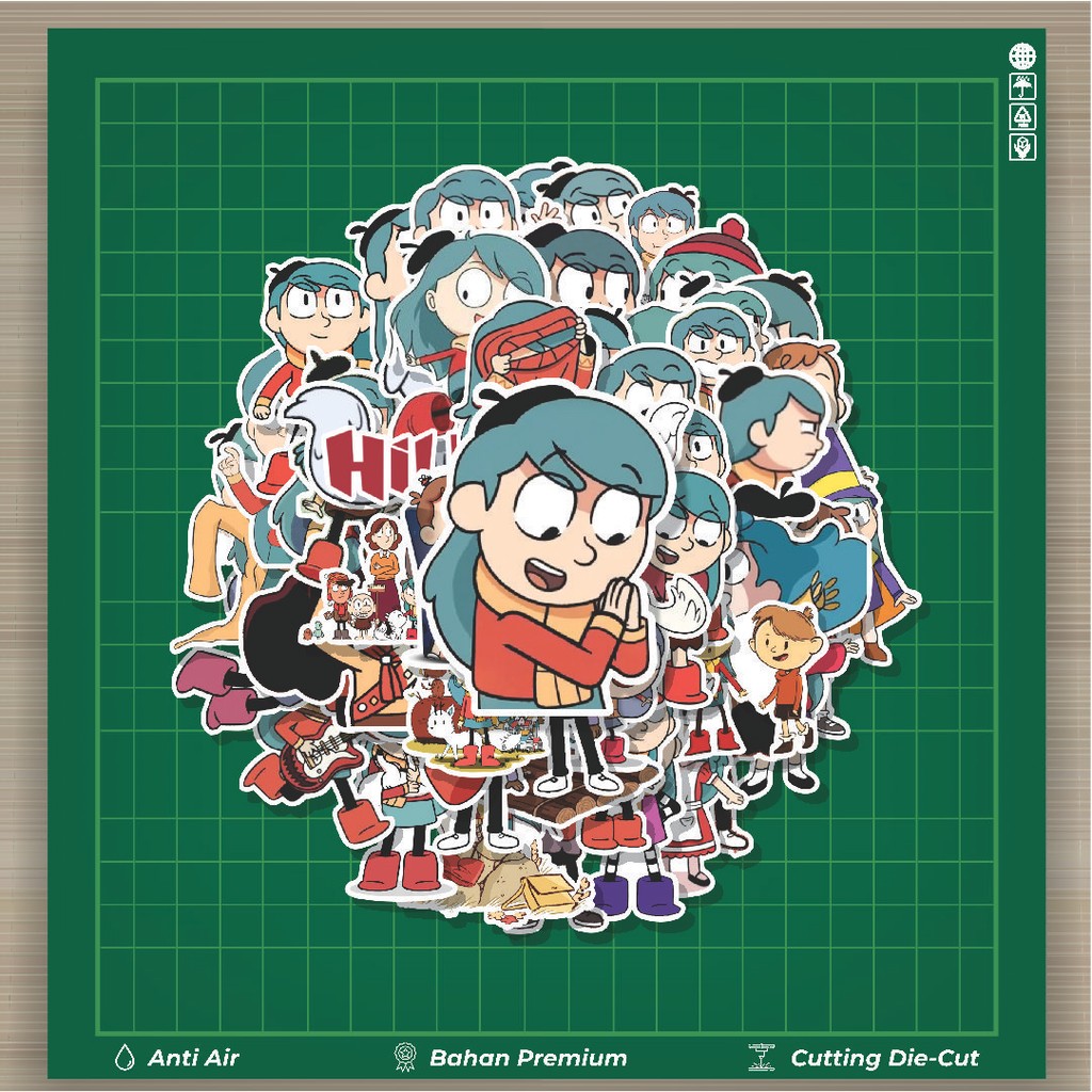 

HOT 50 PCS Stiker Kartun Hilda Stiker Fashion Cars Decal Dingin Kartu Album Custom Vinyl Anti Air- Sticker Aesthetic Buku Journal Koper Casing HP Tablet Laptop Helm Motor Botol Minum