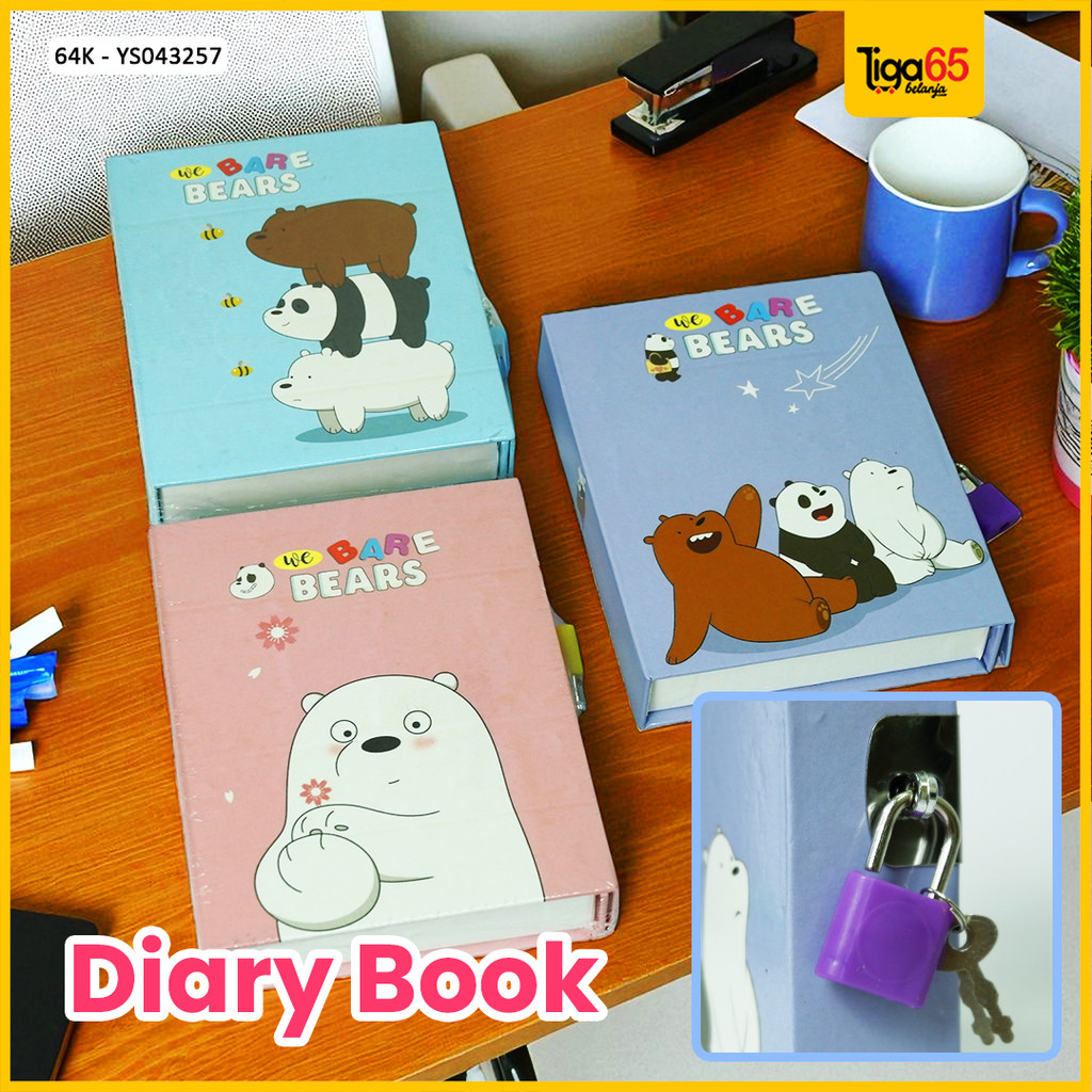 

Buku Diary Aesthetic / Buku Catatan / Buku Note Aesthetic / Buku Diary Kunci 64K-YS043257