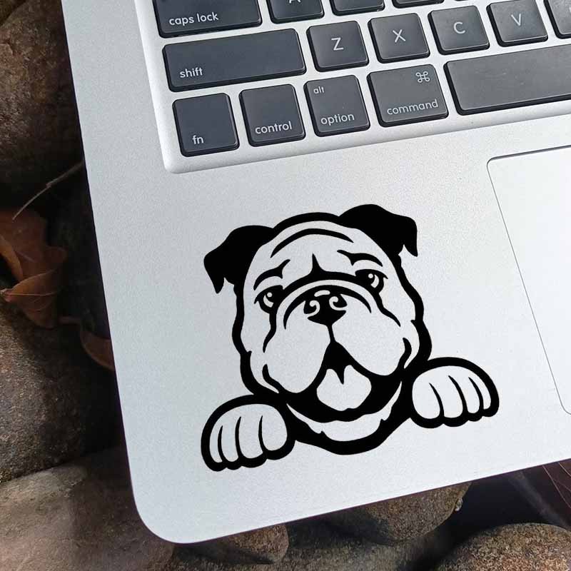 Sticker Macbook Stiker Laptop Bulldog Cute Pet Animal Laptop Sticker for Apple Macbook Air Retina