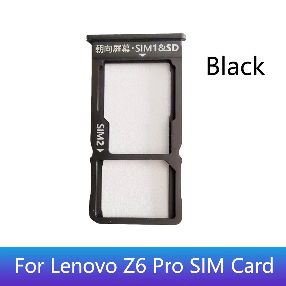 SIM Card Tray Reader Holder Slot Adapter For Lenovo Z6 Pro Sim Tray Micro SD Card Slot Holder Adapte