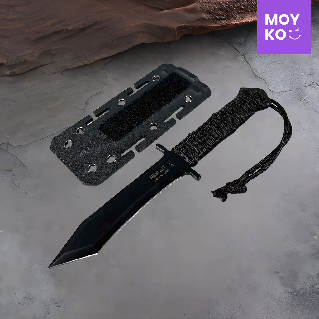 Pisau Survival EDC Tactical Combat Dagger with Kydex Holster - SG00