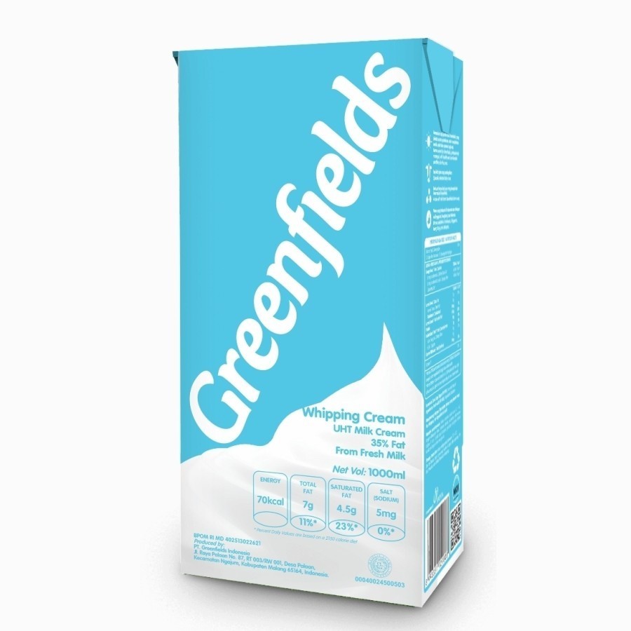 

Greenfield Whipping Cream - 1 LTR