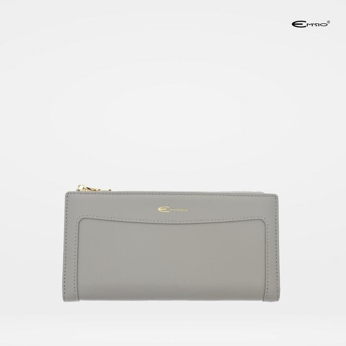 ORIGINAL Dompet Wanita Emsio by Elizabeth Dompet Panjang 0750-1477 - Grey