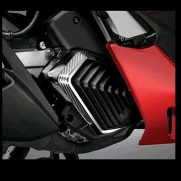 Garnish Radiator Honda PCX 160 ADV 160 Vario 160 Stylo 160 Original Honda - Black Chrome
