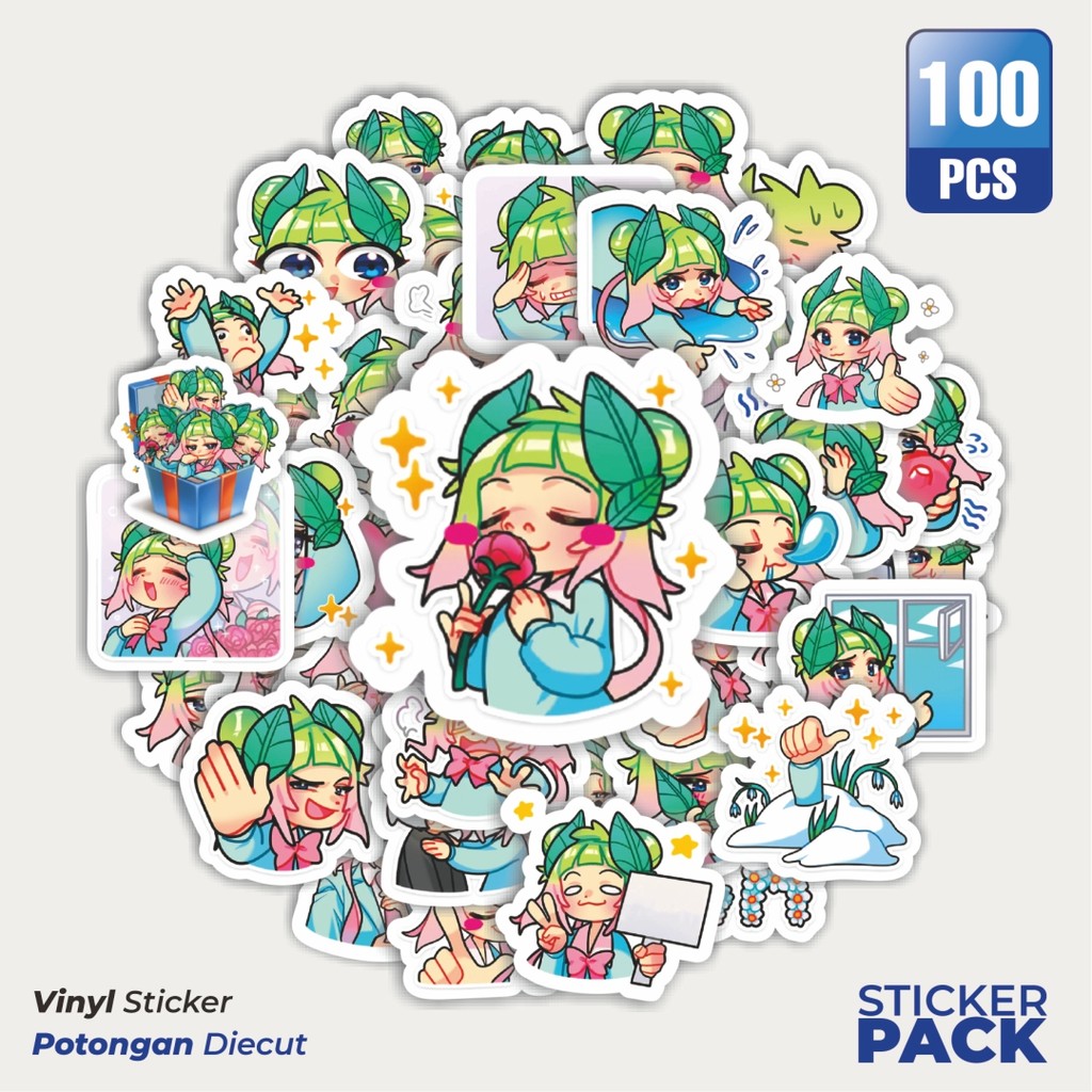 

Stiker Vinyl Stiker Funny Character Weslie Nature Girlsticker Waterproof Aesthetic- Untuk Laptop, Motor, dan Helm - Paper Stationery Pack