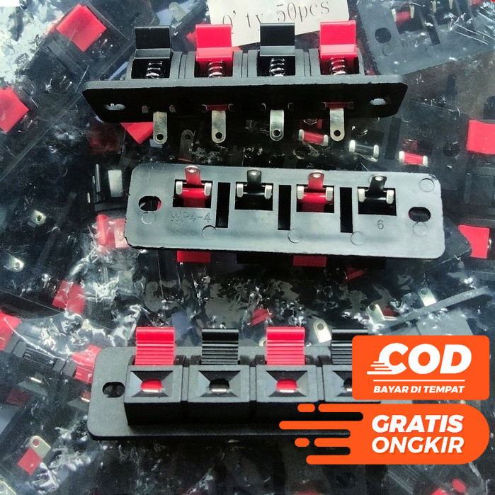 TERMINAL SPEAKER SPIKER AKTIF BESAR 4P 4 PIN 4 KAKI HARGA GROSIR