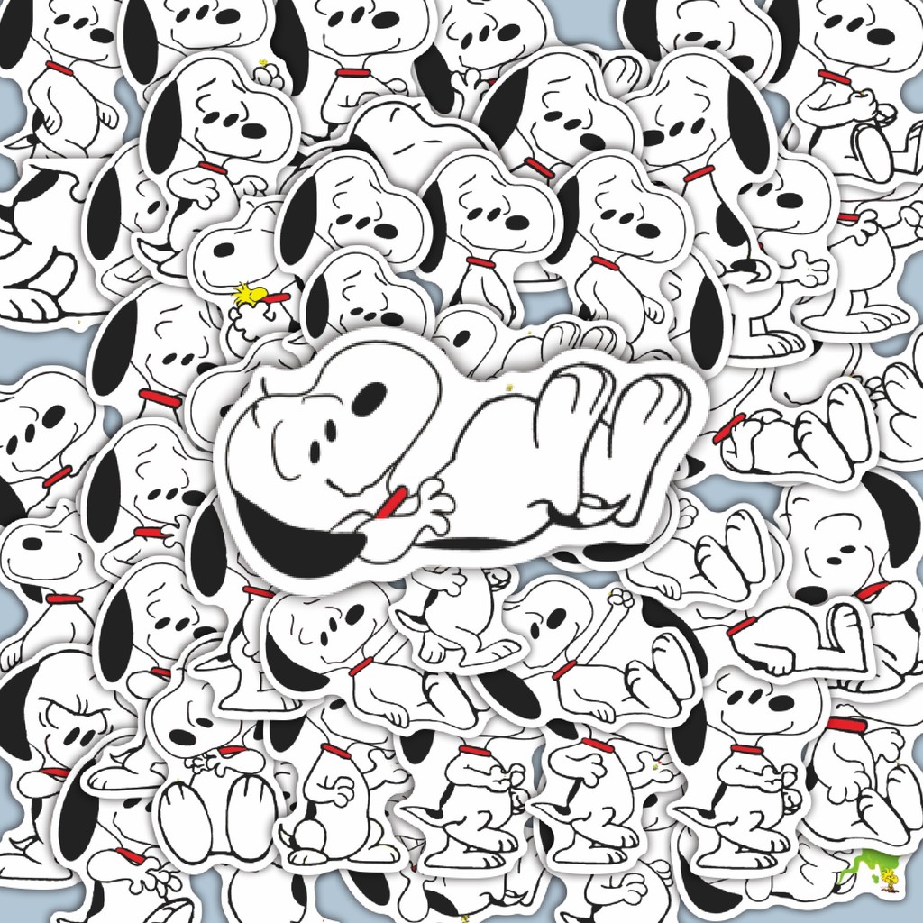 

100PCS Lucu Stiker Soopy V56 Stiker Aesthetic Stiker Anti Air Stikers Berperekat Waterproof sticker decal buat Motor Helm Buku Journal Koper Casing HP Laptop Botol Minum Hadiah anak