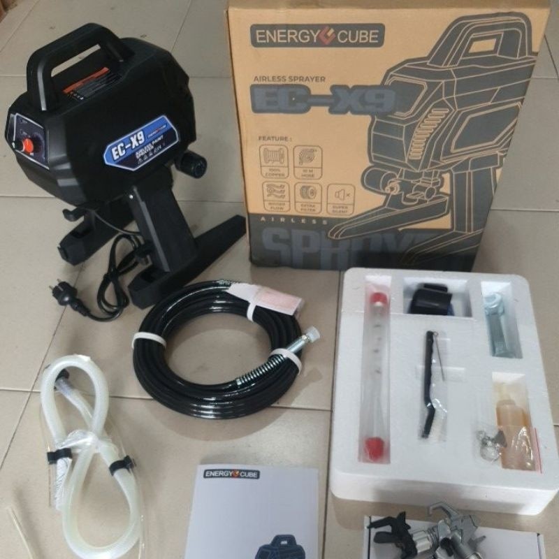 Spray Gun Elektrik Gun Cat Air Cat Minyak Spray Gun Listrik Airles Paint Sprayer Berkualitas