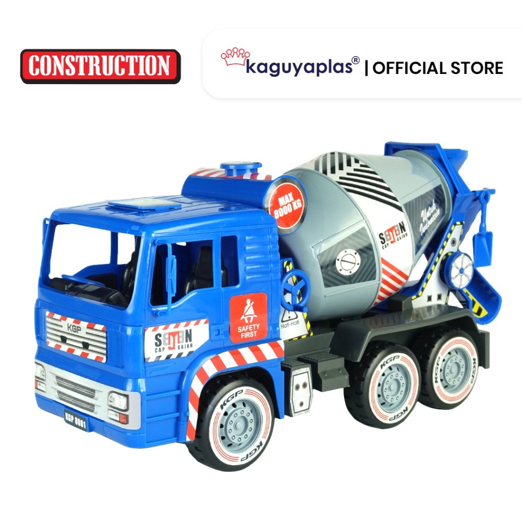 JUKISHOP Mainan Anak Truk Semen Besar  KGP 8081 Kaguyaplas