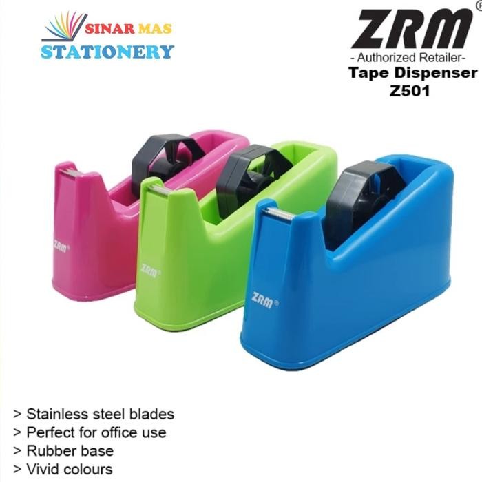 

ZRM Tape Dispenser No 50 Z-501/ Tempat Isolasi Selotip ( 1 pcs ) - Kuning by Fajar SA
