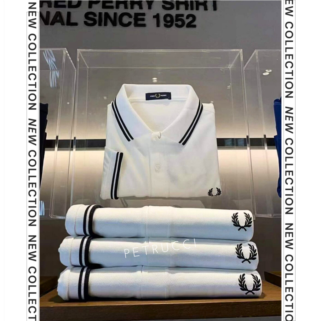 Fred Perry FP Original Polo Shirt Cowo Original Kaos Pria