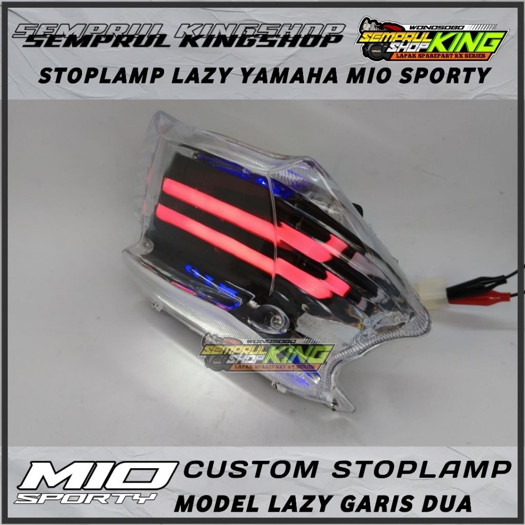 Lampu Belakang Mio Custom Lazy Lampu Stop Mio Sporty Mio Smile Custom Lazy Type Garis Running Led Fu