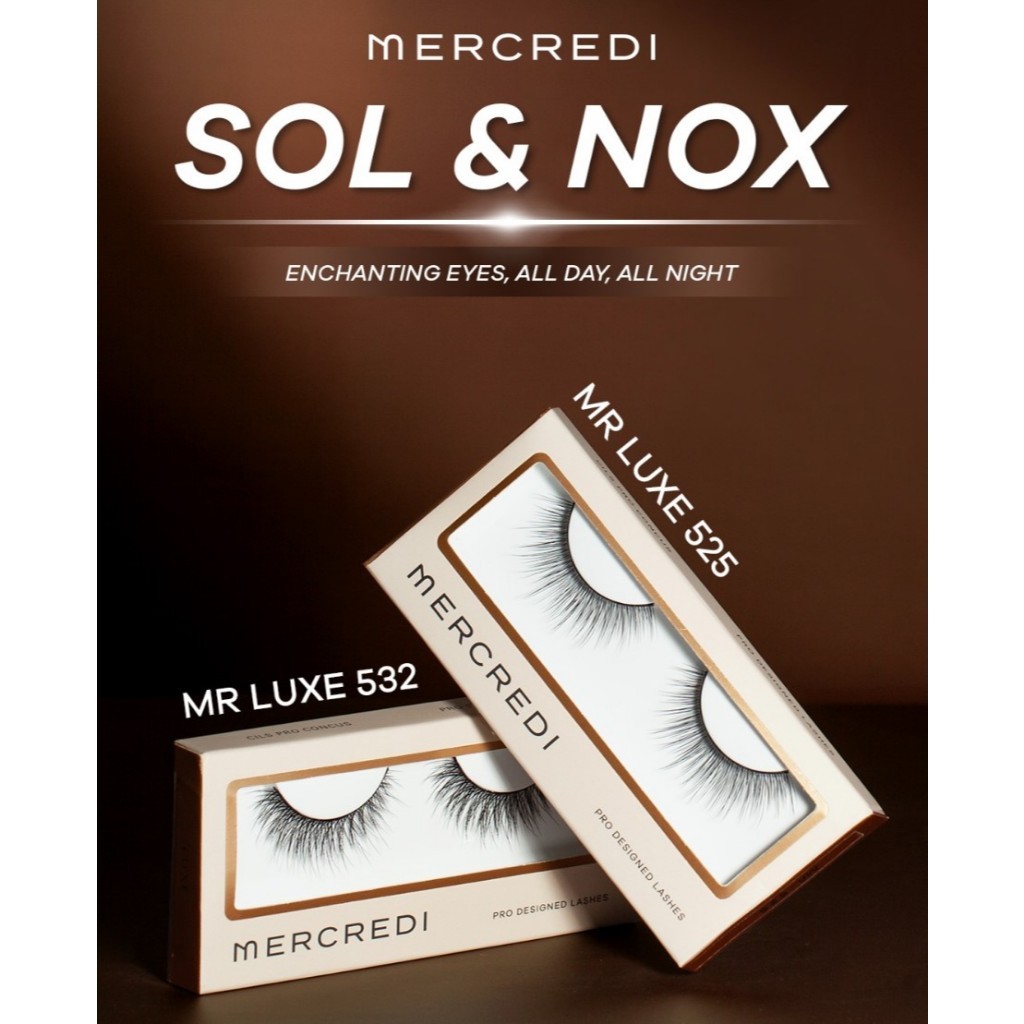 Wonwon Mart - ORI MERCREDI - MR Luxe 525 532 Bulu Mata Eyelash Eyelashes Mercredi