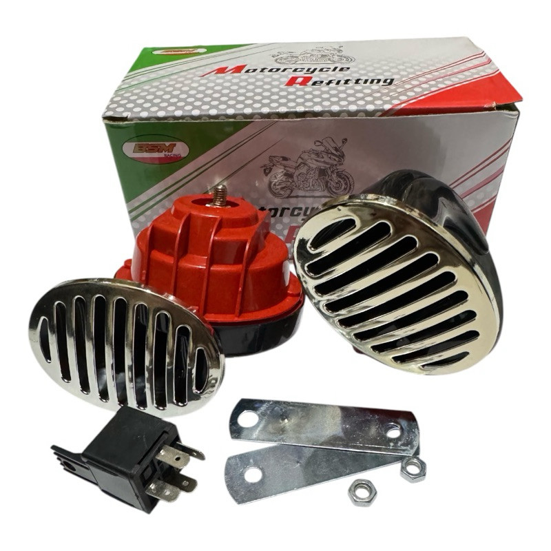 Klakson Keong Waterproof Anti Air Double 2 Kepala klakson Mobil 12 Volt Suara Keras Mobil Dan Motor 