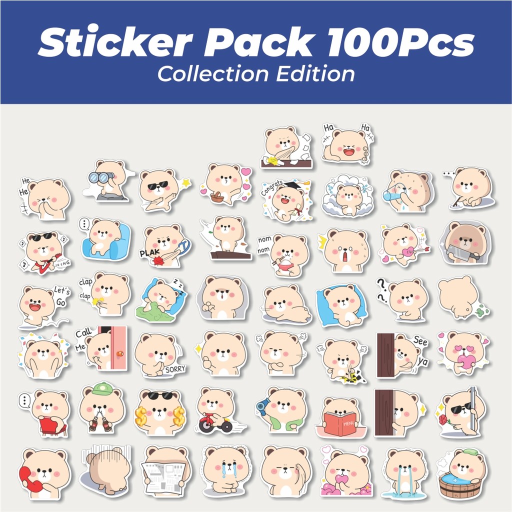

Hot Stiker Tiny Ear Gomabon Lucu Anti Air Stikers Berperekat Waterproof Sticker Decal Buat Motor Helm Buku Journal Koper Casing HP Laptop Botol Minum