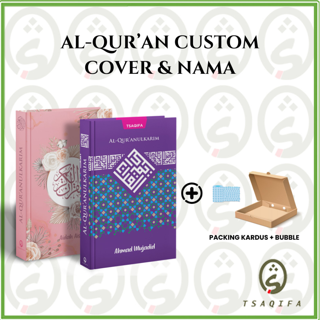 Al Quran Custom Bisa Tulis Nama di Cover Ukuran A5 HC Al Quran Terjemah Al Quran Latin Quran Tajwid