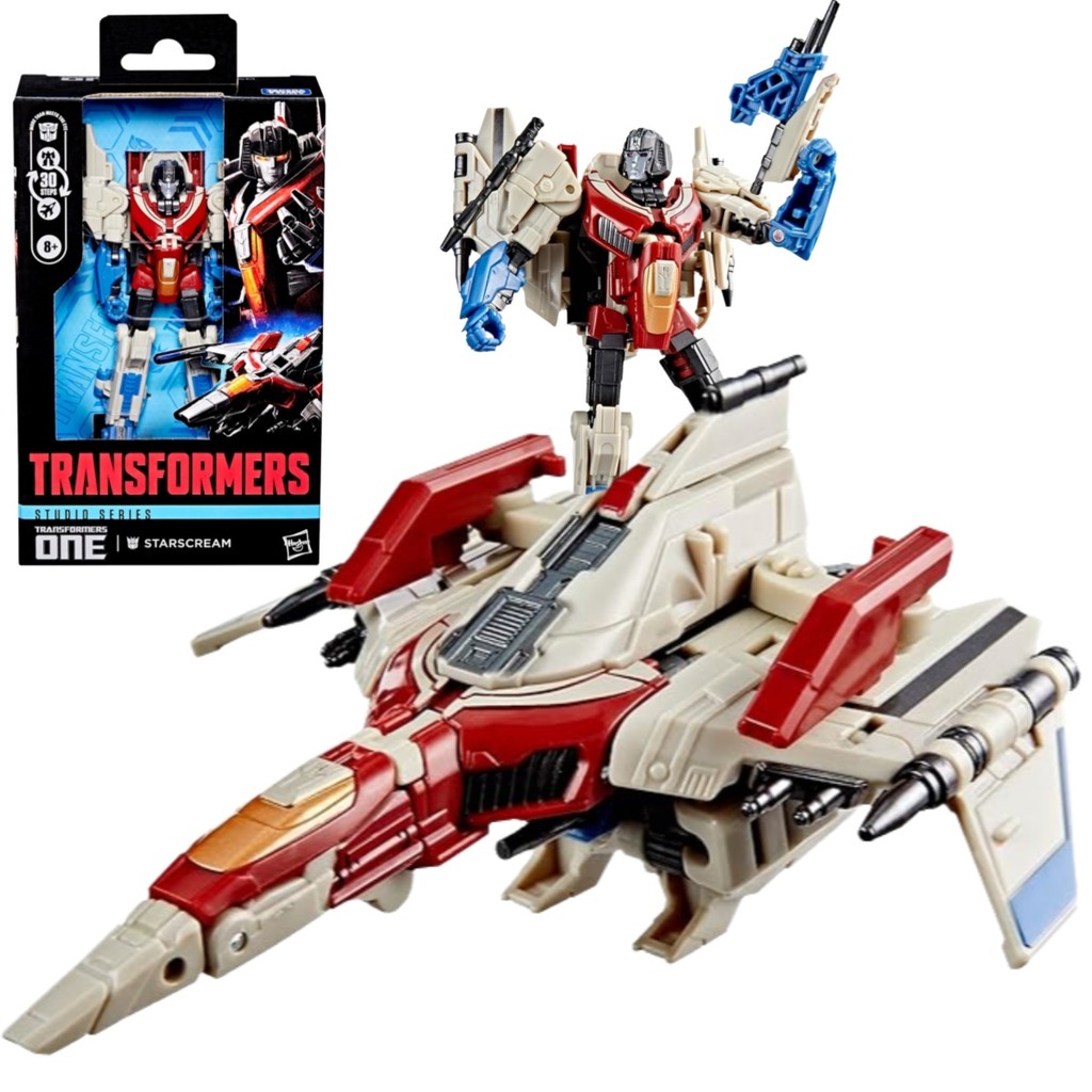 Transformers Studio Series ONE Starscream Deluxe Class 4.5-Inch Converting Action Figure Robot Toys 