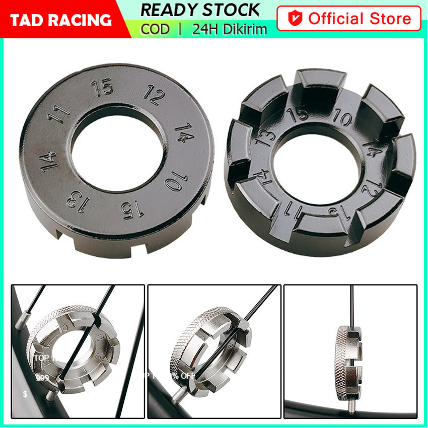 【TADRACING】Kunci Setel Stel Jari-Jari Velg Sepeda Motor Ukuran Universal Bahan Stainless - Kunci Pas