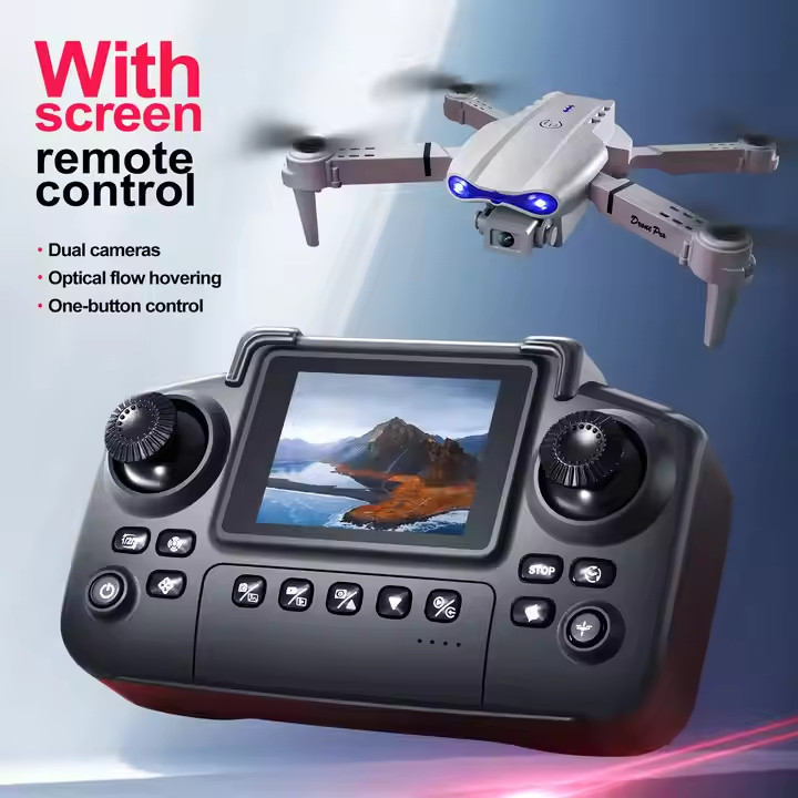 CASEORY DRON Mini  BARU Dengan Kamera Sudut Lebar dan Kontrol Layar Wifi FPV RC Quadcopter Lipat/Gay