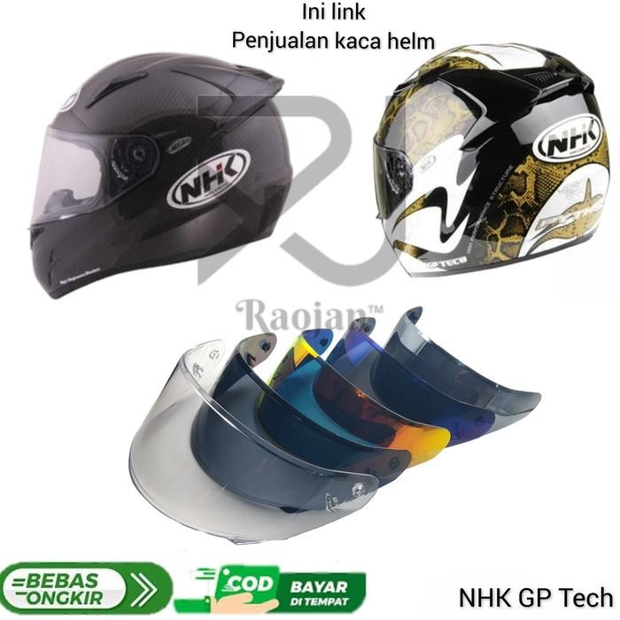 Kaca helm Flat / Datar NHK GP Tech Flat Visor NHK GP Tech