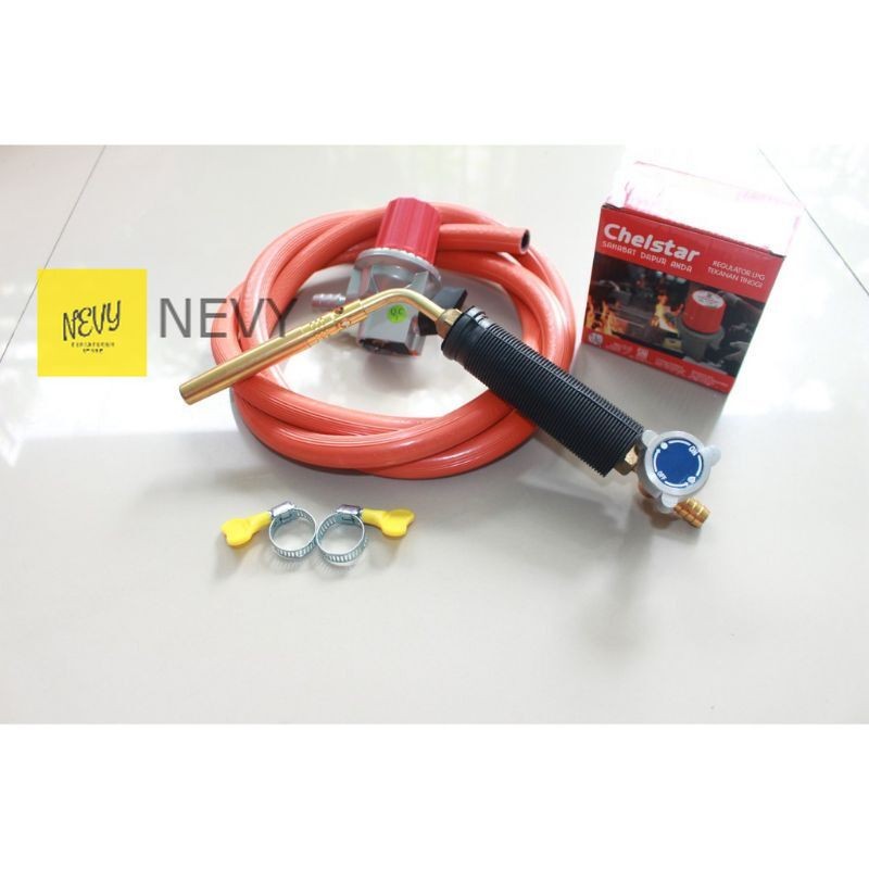 Alat las mini lengkap / Gas torch portable kepala heating LPG las