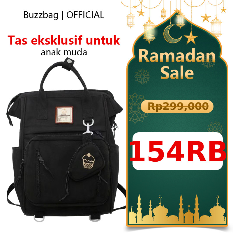 ZAHASHOP BUZZBAG - Tas ransel lucu korean style tas sekolah wanita tas sekolah korean style tas seko