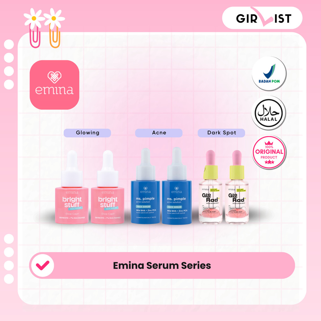 Emina Serum - All Series (Satuan & Twin Pack)