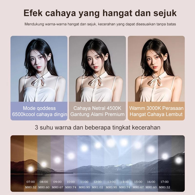 ( Harga promo )KAIY Lampu panel datar video LED 11/16/19/24/32 inci +Tripod Dengan kendali jarak jau