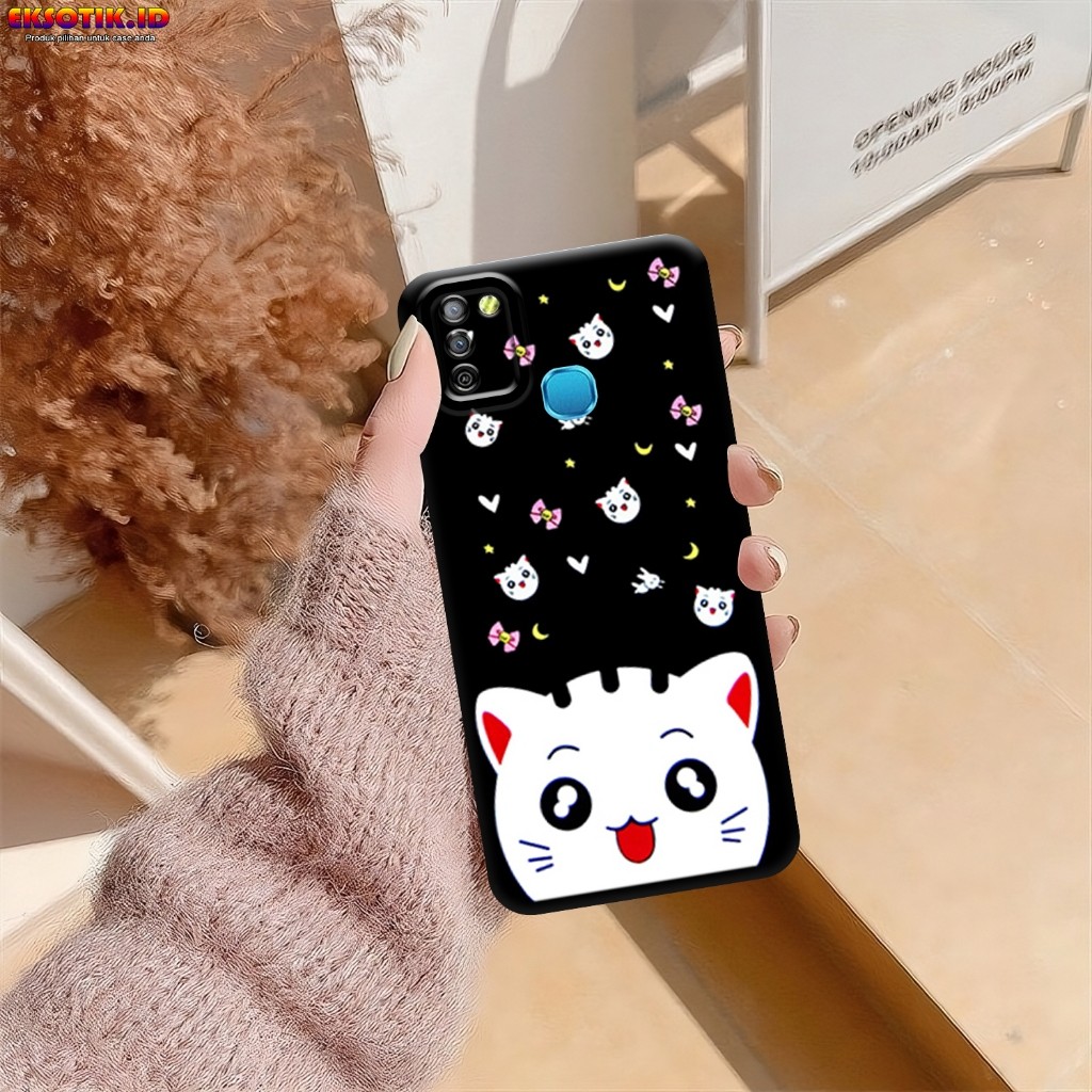 Case INFINIX SMART 5 -  Casing INFINIX SMART 5 - Case KUCING - Skin Handphone - Silikon INFINIX SMAR