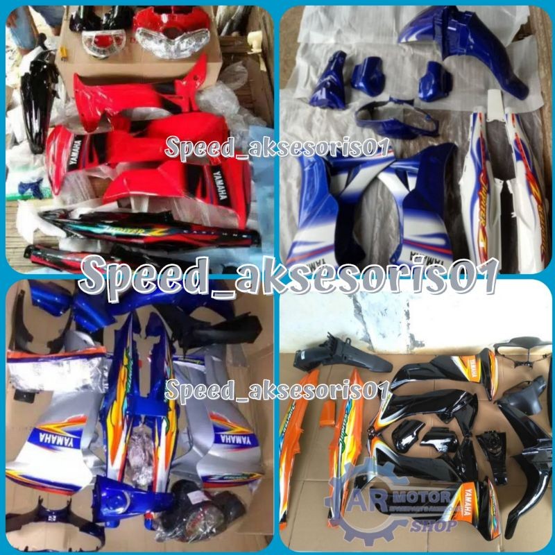 YAMAHA JUPITER Z LAMA  Cover Body Jupiter Z Lama Bodi Halus Dan Kasar Warna Merah Hitam, Putih Biru,