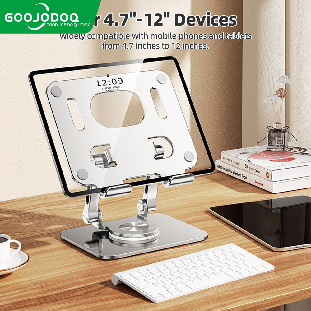 Goojodoq Tablet Bracket Lipat Desktop 360 degree rotatable Malas Live Komputer Teleskopik Bracket Po