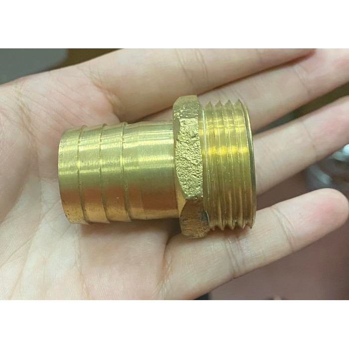 Nipple Kuningan Drat luar ke Selang 1" / Konektor kuningan