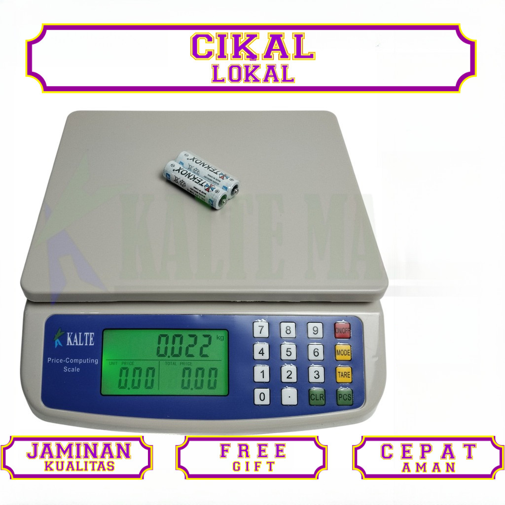 Timbangan Digital Computing Scale 30kg/40Kg Timbangan Digital buah 40Kg Timbangan sayur Digital