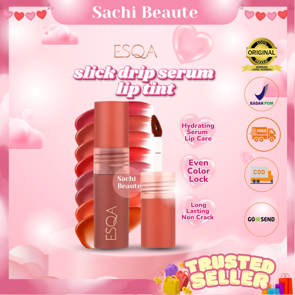 ESQA Slick Drip Serum Lip Tint BPOM EXP 2026
