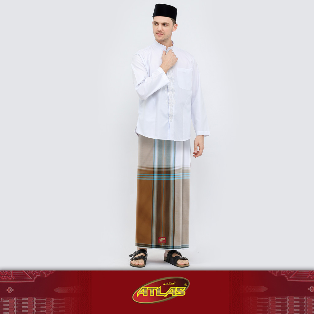 Sarung ATLAS Premium 550 ITB SJ Putih Cream